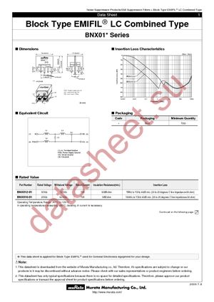 BNX012-01 datasheet  